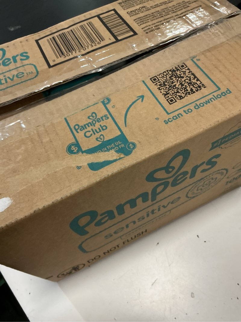 Condition photo showing New/Like New for pampers baby wipes, sensitive, water based wipe, clinically proven, hypoallergenic, and unscented for babies, 1008 wipes total (12 flip-top packs) [packaging may vary] 1008 count (pack of 1)