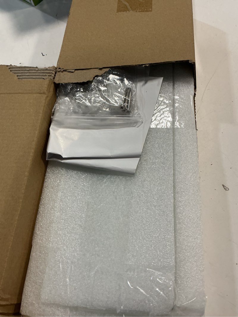 Condition photo showing Good Condition for Bathroom Shelves, Glass Floating Shelves for Bathroom, Kitchen, Living Room, Bedroom,Tempered Glass Shelf with Zinc Alloy Brackets, 15 X 4.75 Inches, 2 Pack Clear