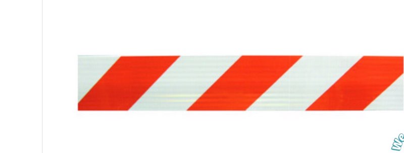 6 ft Board, Engineer Grade Striped Sheeting