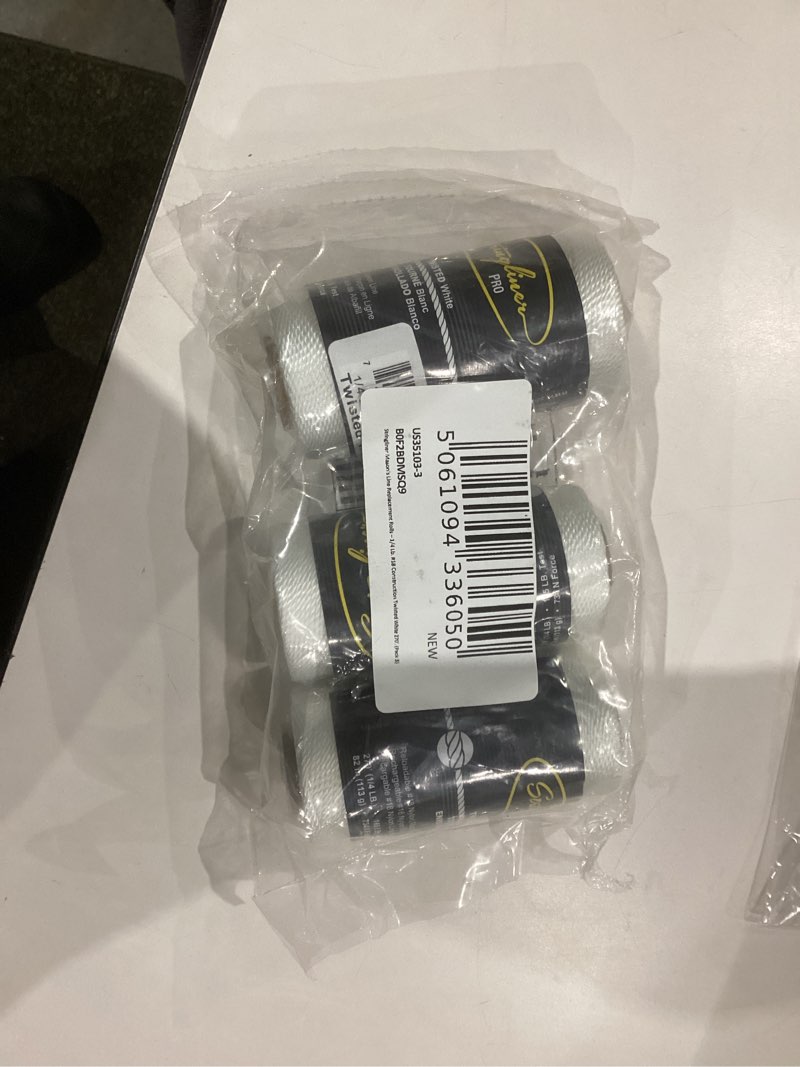 Condition photo showing New/Like New for 35103 Mason’s Line Replacement Rolls – 1/4 Lb. #18 Construction Replacement Roll Twisted White 270'. (Pack 3)