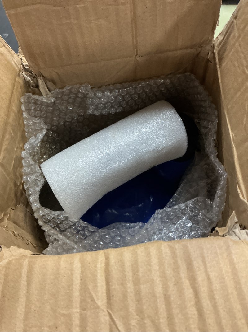 Condition photo showing New/Like New for yes4all kettlebell, 5-100 lb vinyl coated cast iron strength training kettlebells for home gym exercises, fitness, full body workout equipment, push ups, and grip strength h. 40lb - dark blue vinyl coated
