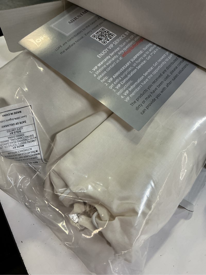 Condition photo showing Good Condition for lofe buckwheat pillow - 2in1 buckwheat hull pillow, tartary buckwheat neck roll pillow for superior support, adjustable cervical neck pillow for side, back, stomach sleepers, organic cotton pillowcase off white 18.1*16.1in