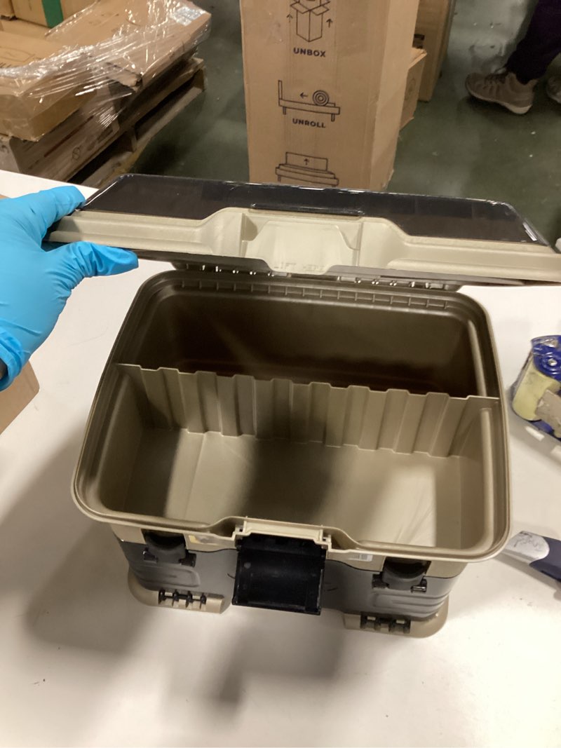 Condition photo showing Good Condition for Flambeau Outdoors T4 Smoke Multiloader, Portable Fishing & Tackle Storage Box, Gold/Black Smoke Solid