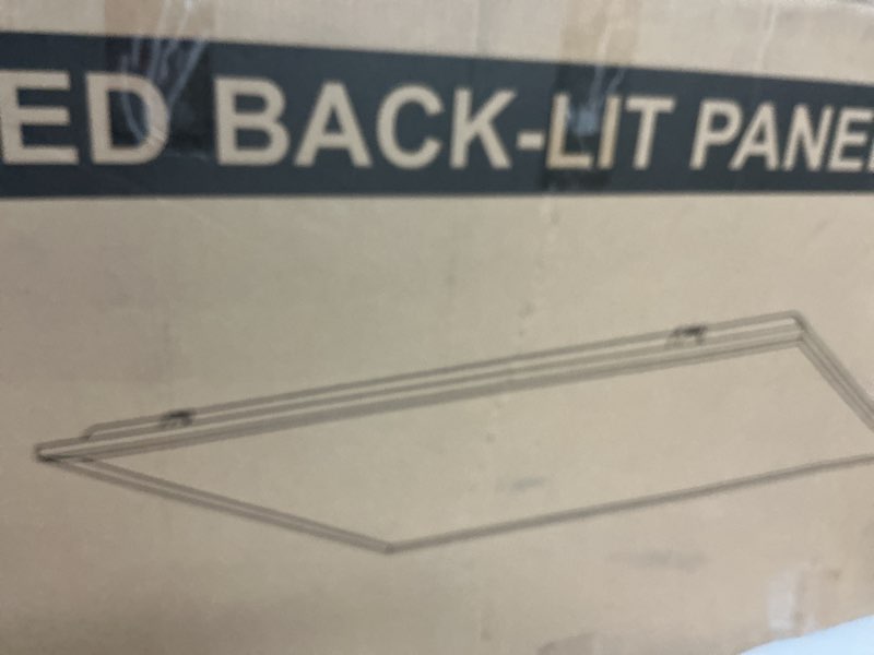Condition photo showing New/Like New for (Similar item) Sunco 2x4 LED Flat Panel Light Drop Ceiling Office Shop Commercial Warehouse Fixture, 6500 Lumens, Selectable Features, 30W/40W/50W, 4000K/5000K/6000K, Dimmable (0-10V), Dustproof ETL 2 Pack. 3 CCT in One (4000K, 5000K, 6000K) 2x4