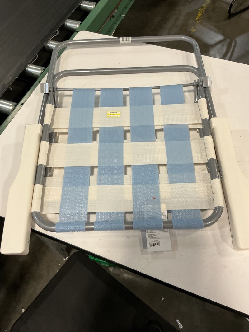 Condition photo showing Good Condition for webstrap folding chair blue - room essentials™