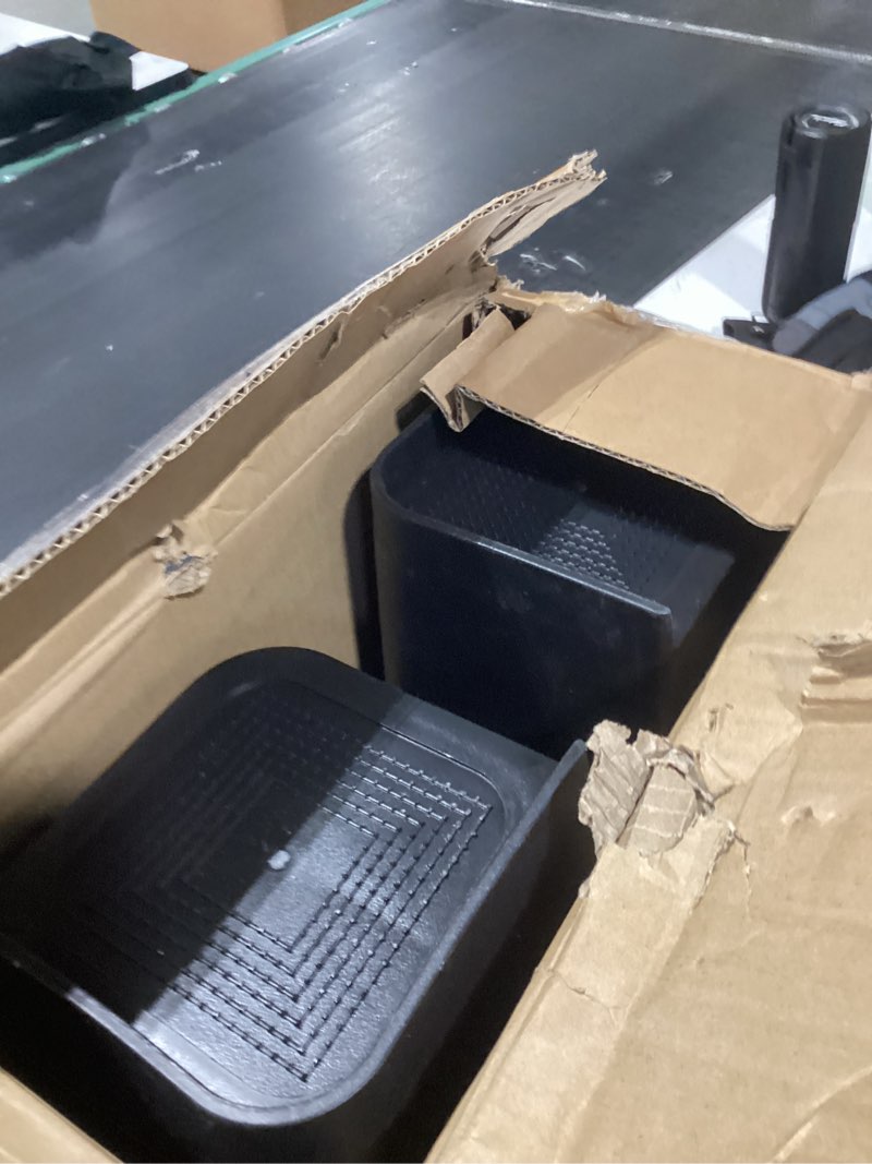 Condition photo showing Good Condition for bed risers 1 inch, 2 inch, 3 inch, 4 inch, 6 inch, 8 inch heavy duty, oversized furniture riser for couch sofa table chair leg frame dorm, support up to 6000 lbs (black 8 pack, 8 inch)- 9 black 8 pack 8 inch