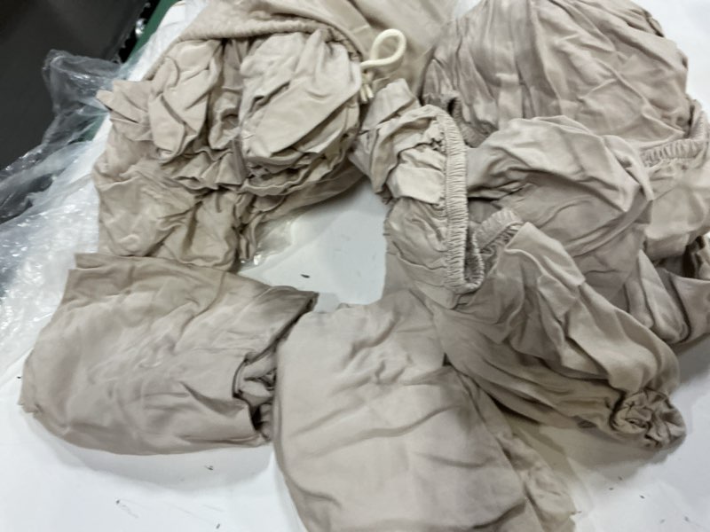 Condition photo showing Good Condition for quince bamboo sheet set, king, sand