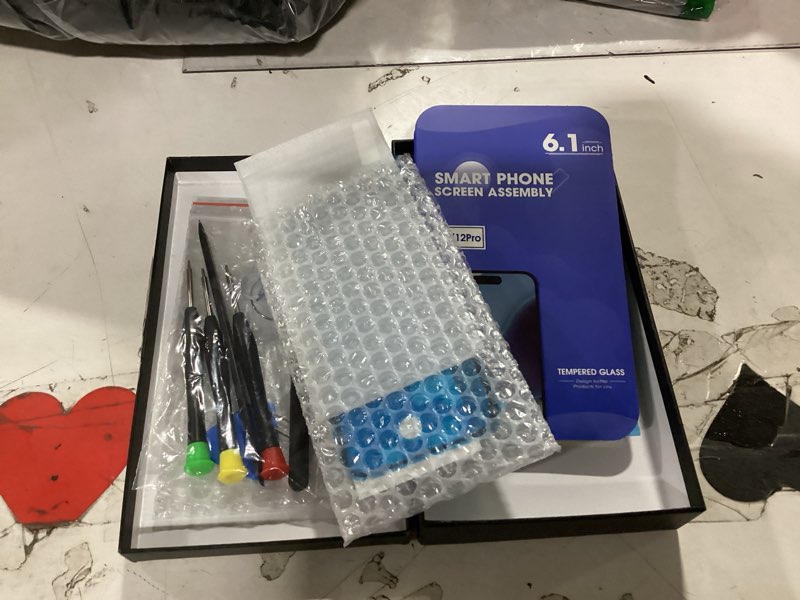 Condition photo showing New/Like New for for iphone 12/12 pro screen replacement kit 6.1 inch 3d touch lcd screen display digitizer frame assembly with repair tools for iphone 12 12pro
