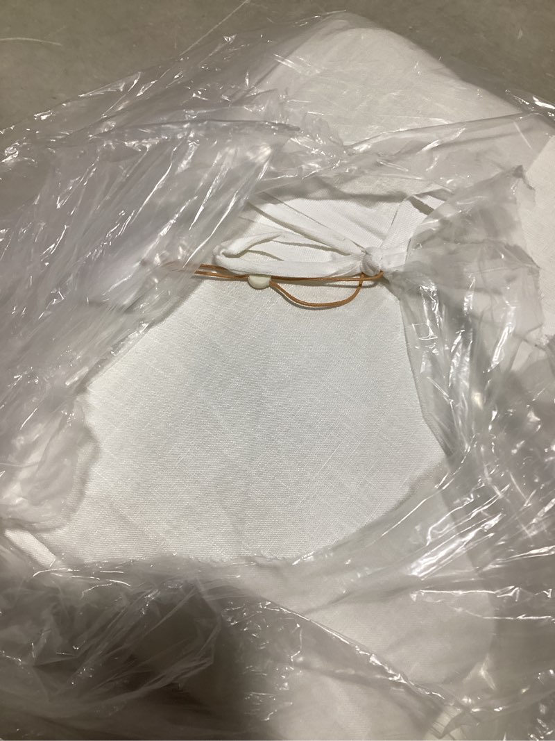 Condition photo showing Good Condition for european linen room darkening curtain, 96x84, ivory