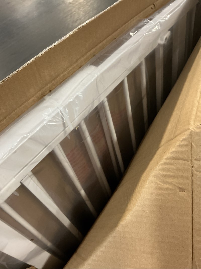 Condition photo showing Good Condition for keny 36" Extra Tall Baby Gate for Stairs, 29"-42.5" Wide Auto Close Dog Gate, Pressure Mounted Easy Walk Through Pet Gate for Doorways, Durable Safety Stair Gate, White White 29-42.5"Wide, 36"Tall