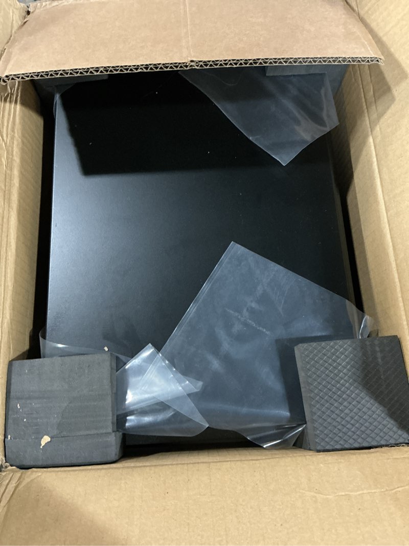 Condition photo showing As Is for vevor parcel drop boxes for outside 15.4" x 10.6" x 20.5", galvanized steel wall mount mailbox with coded lock, anti-theft baffle, ipx3 waterproof lockable large mailbox for porch, curbside 10.6"d x 15.4"w x 20.5"h