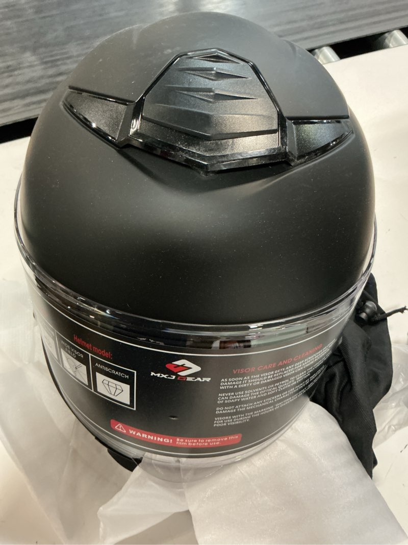 Condition photo showing Good Condition for full face motorcycle helmets,mg611 dot approved motorcycle helmet | motorbike racing street bike helmets for adult women men with 2 visors storage bag,washable liner,abs shell,glasses friendly matte black-b small