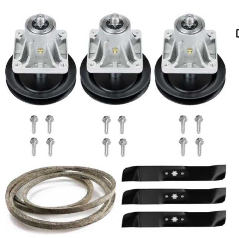 blade spindle belt rebuild kit for cub cadet 46 inch deck lt1045 lt1046 spindle 918-0660 618-0660, b