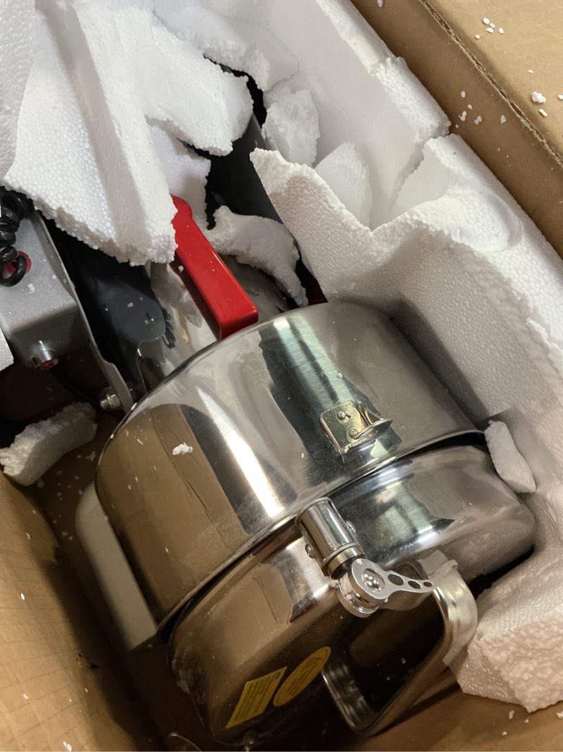 Condition photo showing Good Condition for vevor 2500g electric grain mill grinder, high speed 3400w commercial spice grinders, stainless steel pulverizer powder machine, for dry grains spices cereals coffee corn pepper, swing type 2500g silver