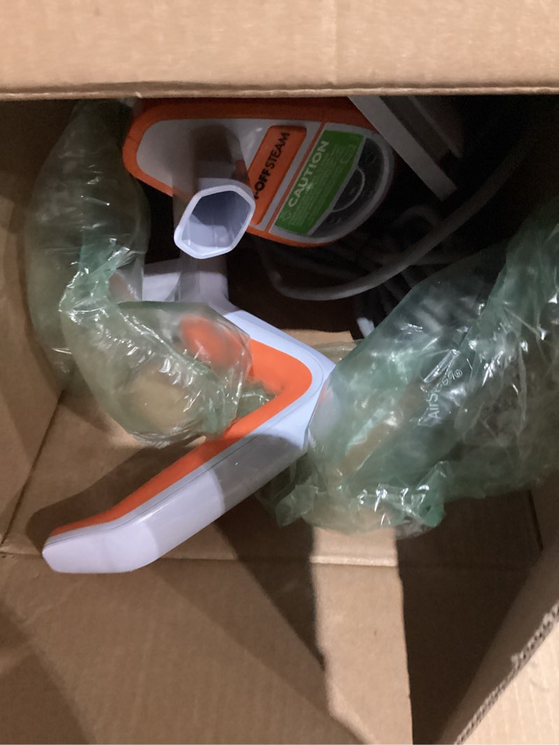 Condition photo showing As Is for bissell powerfresh lift-off pet steam mop, steamer, tile, bathroom, hard wood floor cleaner, 1544a, orange