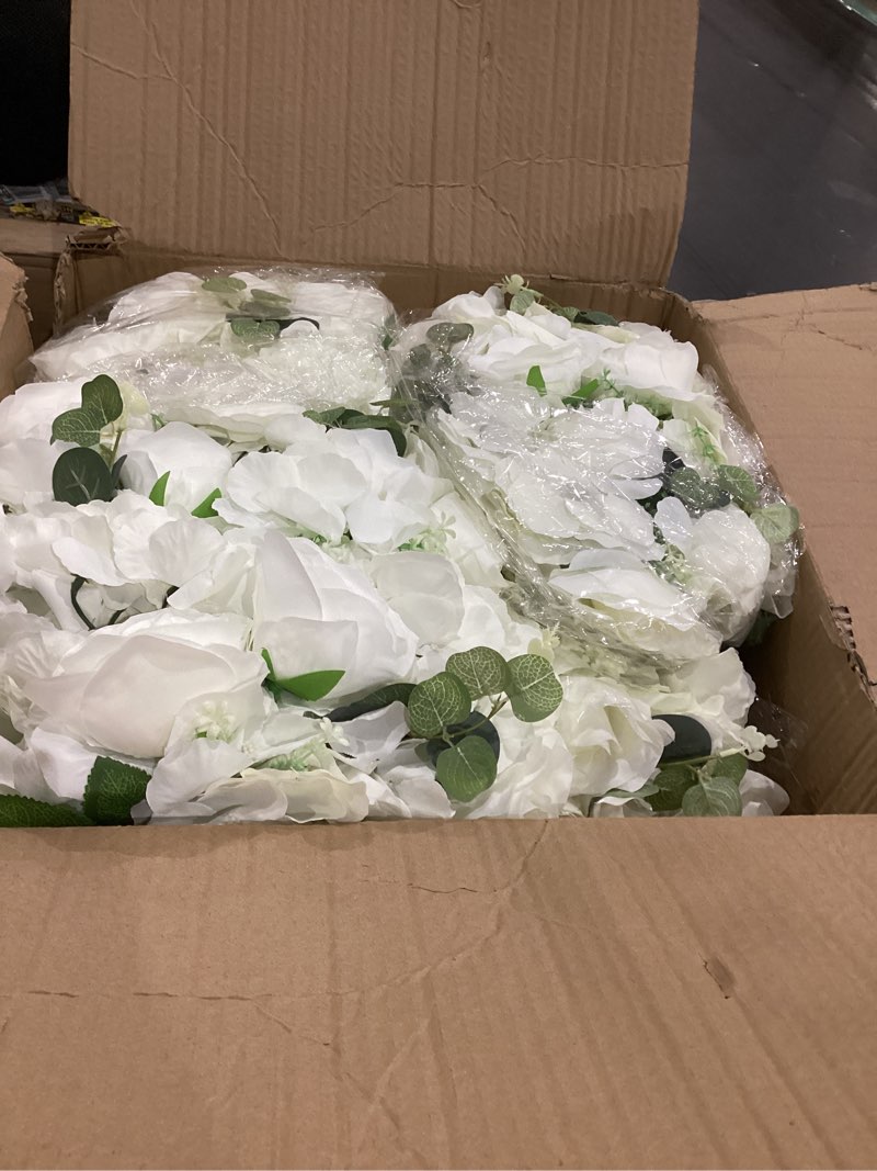 Condition photo showing Good Condition for White Flowers Balls for Centerpieces: 6 PCS 14.2" Diam Flower Centerpieces for Tables in Wedding Reception Decorations Arrangement for Party Celebration Planners White 14.2" Diam - 6 PCS