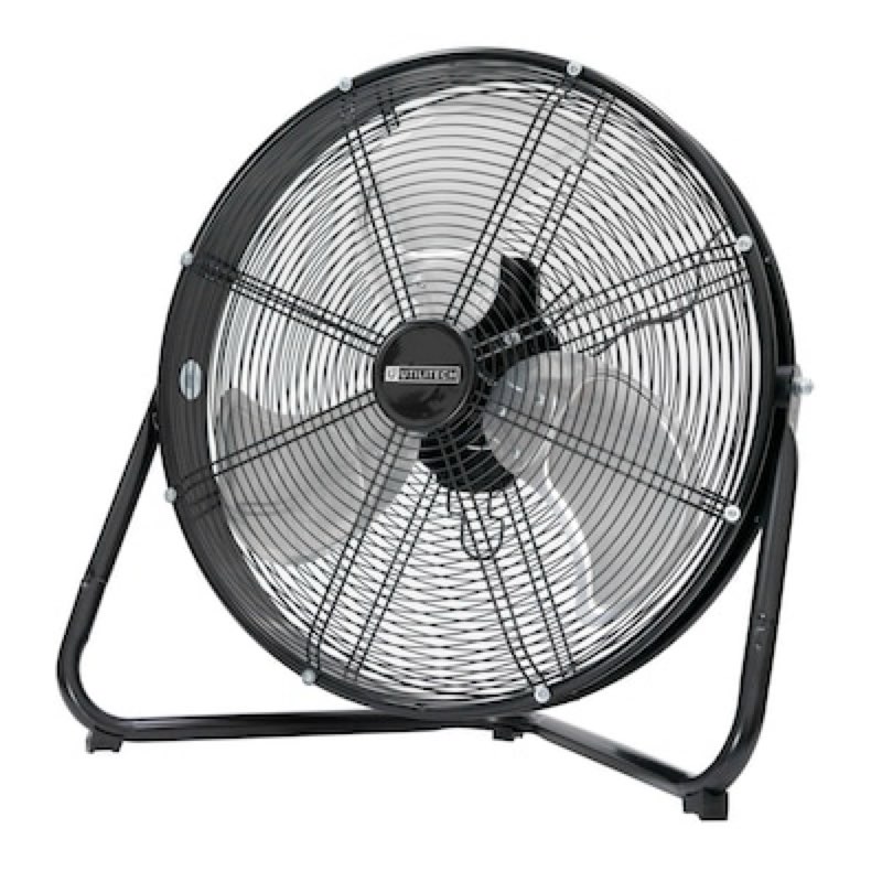 Utilitech 20-in 120 -Volt 3 -Speed High Velocity Indoor Black Floor Fan