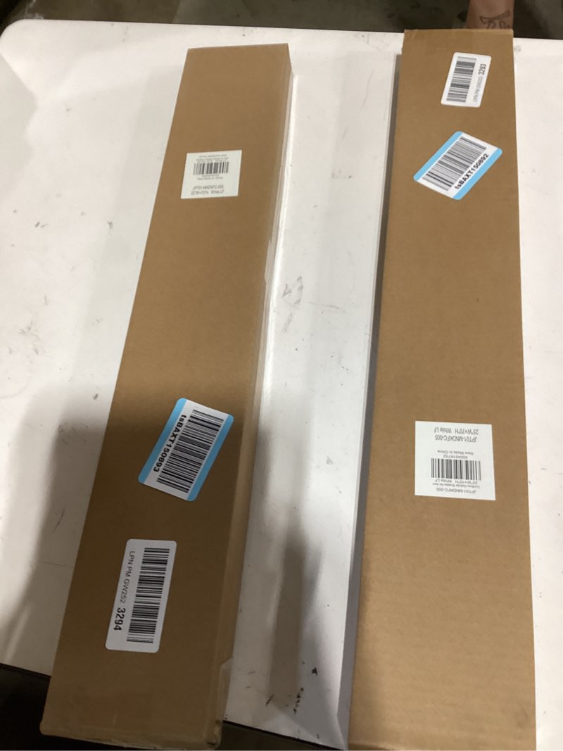 Condition photo showing New/Like New for lazblinds cordless cellular shades for french doors, no drill french door blinds for privacy, light filtering honeycomb shades for front door patio sliding glass door, 1 pack, 25" w x 70" h, white white-light filtering 25"w x 70"h
