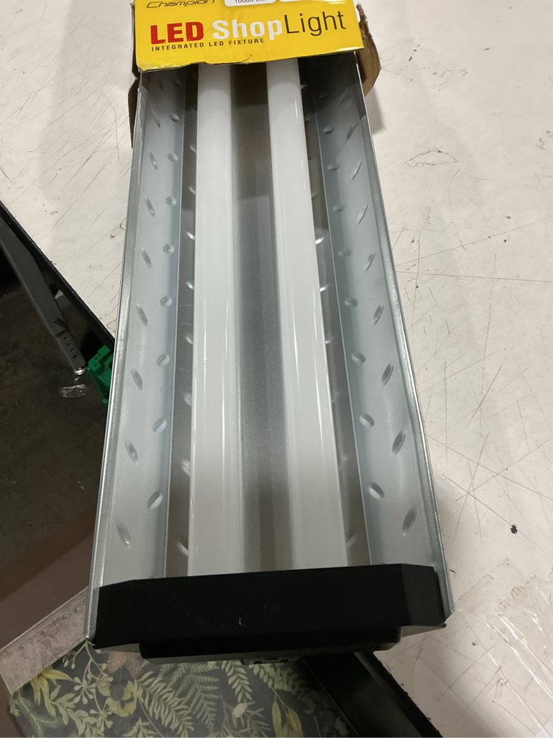 Condition photo showing Good Condition for champion electronics 4ft led shop light 10,000 lumen with motion sensor, steel tread plate