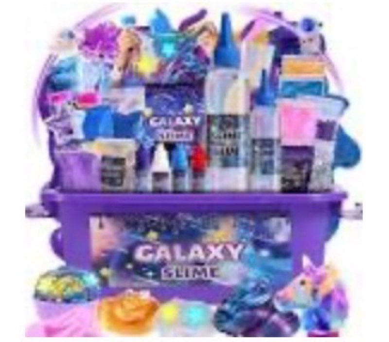 Slime Kit for Girls Ages 8-12 - All-in-One DIY Slime Making Kit, Galaxy Unicorn Glow-in-the-Dark Sli