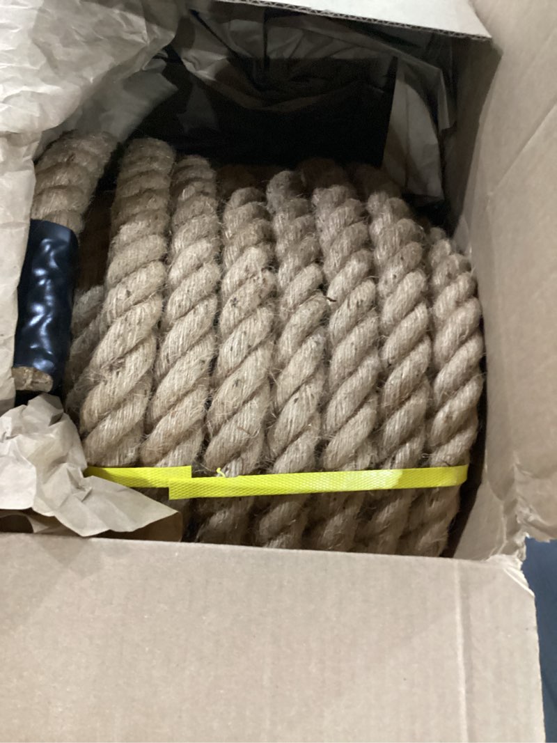 Condition photo showing Good Condition for heavy duty teisted jute rope suitable for decorative or landscaping
