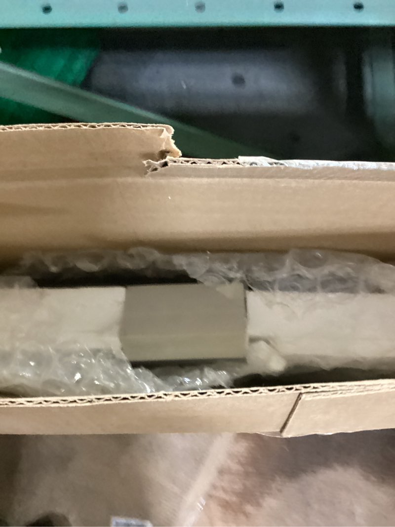 Condition photo showing New/Like New for TETOTE Gold Oval Led Mirror with Lights 20" x 28" Metal Framed Oval Lighted Bathroom Vanity Mirror Wall Mounted, Front and Backlit 3 Color Stepless Dimmable Anti Fog, Shatterproof, CRI 90+ 28"L x 20"W Gold