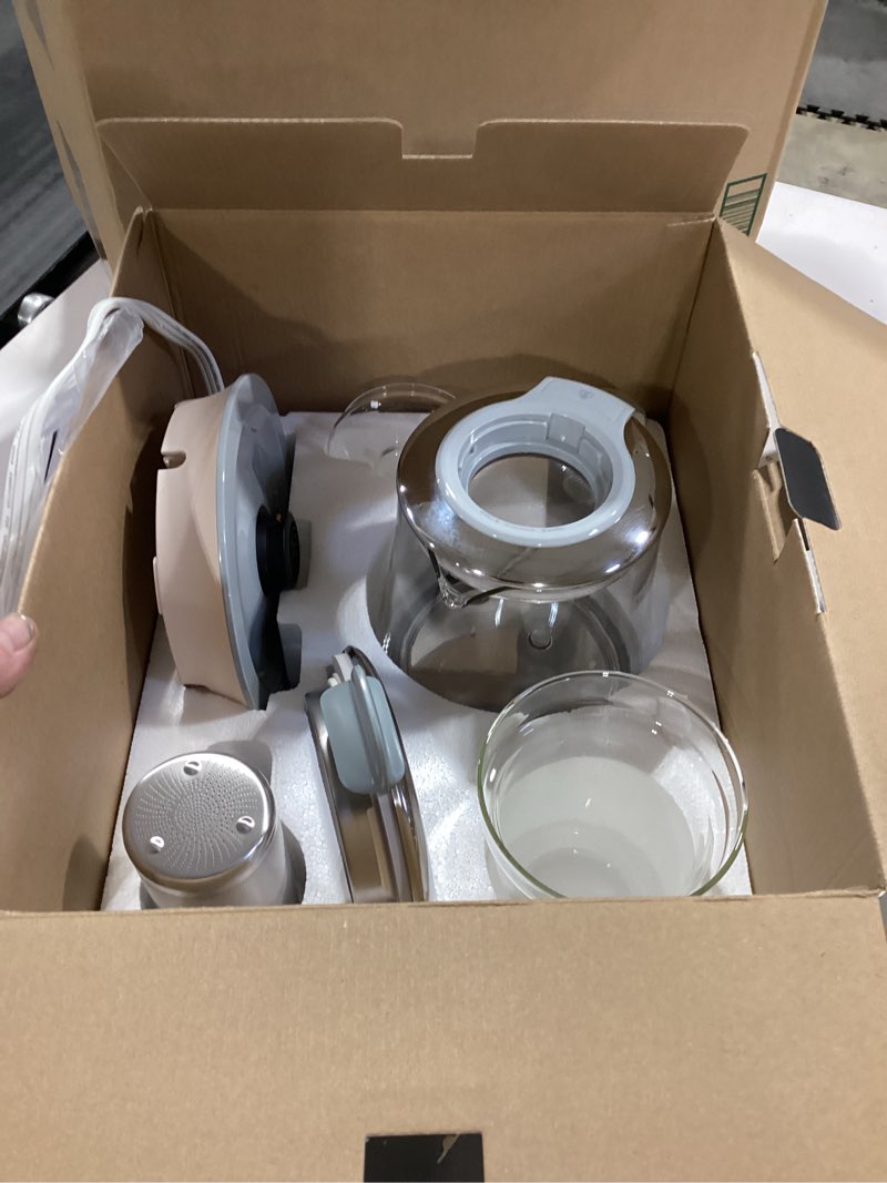 Condition photo showing As Is for BUYDEEM K2683 Health-Care Beverage Tea Maker and Kettle, 9-in-1 Programmable Brew Cooker Master, 1.5 L, Spruce Blue