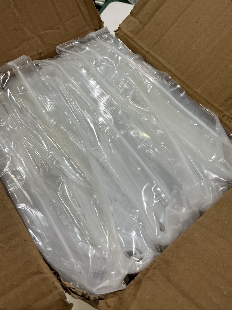 Condition photo showing New/Like New for gpi - 9" x 12" zip bags, 500 count, 2 mil, clear plastic reclosable zipper poly baggies, with resealable lock seal. for a4 letter size paper, apparel, clothing, food, home & office supplies. 9" x 12" 500.0