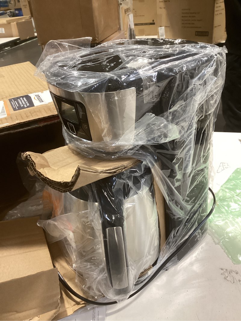 Condition photo showing As Is for BLACK+DECKER 12-Cup Thermal Coffeemaker, Black/Silver, CM2035B
