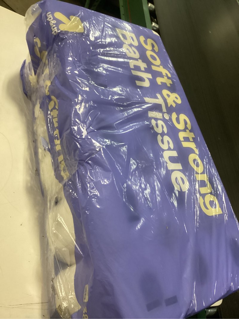 Condition photo showing New/Like New for amazon basics soft and strong 2-ply toilet paper, 30 ultra rolls = 120 regular rolls, unscented, 340 sheet (30 rolls) 340 sheet (pack of 30)