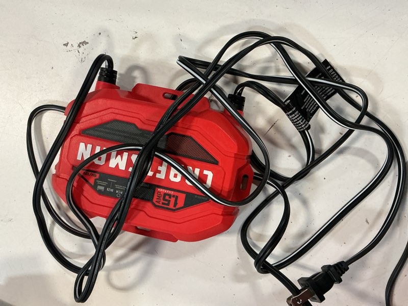 Condition photo showing As Is for craftsman 1.5-amp 6/12-volt car battery charger