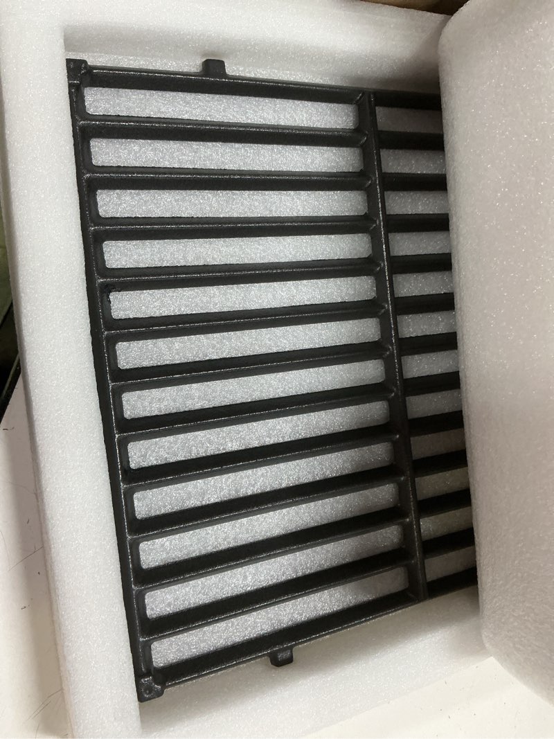 Condition photo showing New/Like New for 7524 cooking grill grates for weber genesis 300 series, 19.5" porcelain-enameled cast-iron grates for e310 e320 e330 s310 s320 s330 ep/cep310 ep/cep320 ep/cep330 grill parts replacement 7528