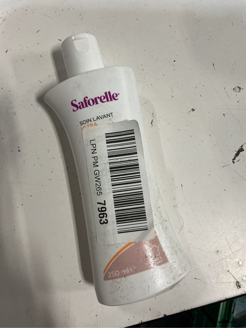 Condition photo showing As Is for (expiration 10/2027) saforelle intensive moisturizing cleansing care - 250 ml - feminine wash with burdock extract for soothing daily cleansing 8.45 fl oz (pack of 1)