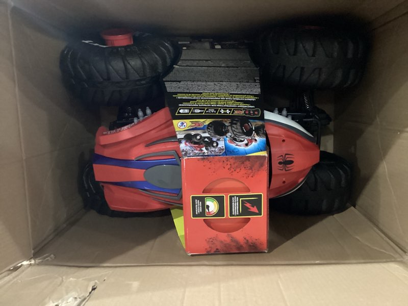 Condition photo showing Good Condition for Monster Jam Marvel Mega Spider-Man RC Monster Truck, All-Terrain, Over 2 Feet Long, 1:6 Scale, Super Hero Kids Toys for Boys and Girls Ages 4 and Up Multicolor