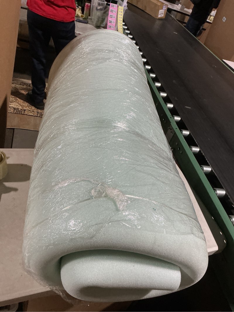 Condition photo showing As Is for Linenspa Memory Foam Mattress Topper, King Size - 2 Inch Gel Infused Memory Foam - Plush Feel - Cooling and Pressure Relieving - CertiPUR Certified King 2 Inch Classic Gel