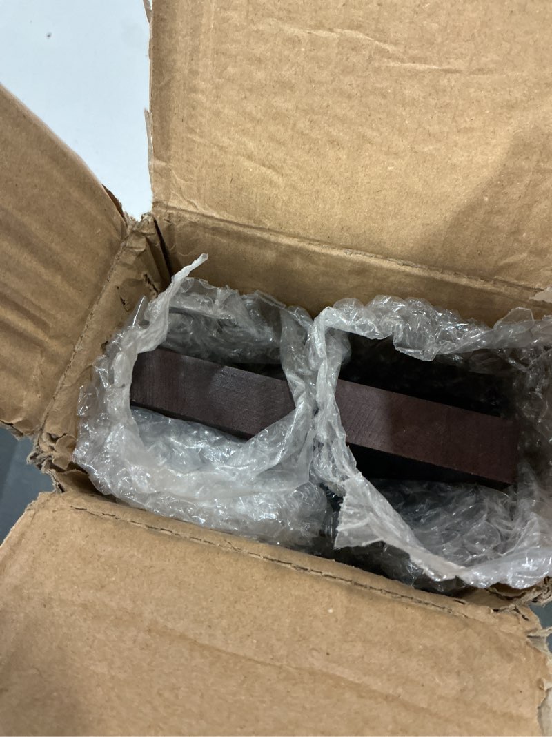 Condition photo showing Good Condition for Wall Mounted Wine Rack, Barrel Stave Wine Rack, Imported Pine Wood and Metal Wine Bottle Holder Rack - 6 Bottles 40x7.6inch (Red Wine Color)