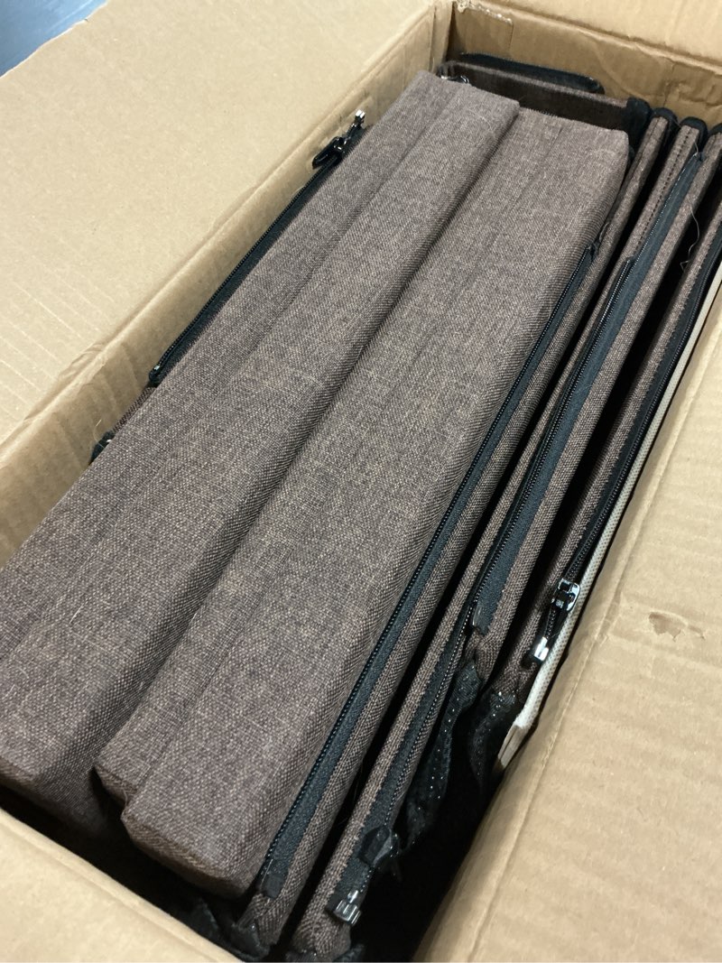 Condition photo showing Good Condition for love's cabin dog stairs for small medium or large dogs with storage and adjustable steps, foldable dog steps for bed or couch, 4-step coffee folding cat pet ramp with zip up to 200 lbs, coffee coffee 4 37.4"dx17"wx21.3"h