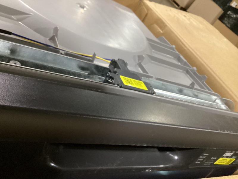 Condition photo showing As Is for ge gdf535psrss 24 in built in dishwasher with front controls, stainless steel