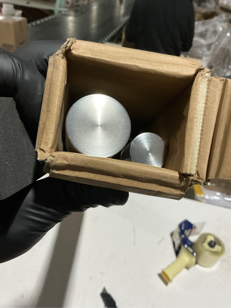 Condition photo showing Good Condition for Double Curtain Rod 36 to 72 Inch,1 Inch Heavy Duty Curtain Rods for Windows with Solid Aluminum Cylindrical Finials and Bracket,1’’ Front and 5/8’’ Back Telescoping Double Drapery Rod,Brushed Nickel Brushed Nickel 36-72"