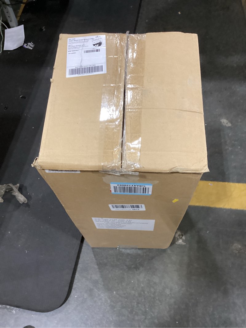 Condition photo showing New/Like New for Amazon Basics Upright Bagless Lightweight Vacuum Cleaner, Black and White