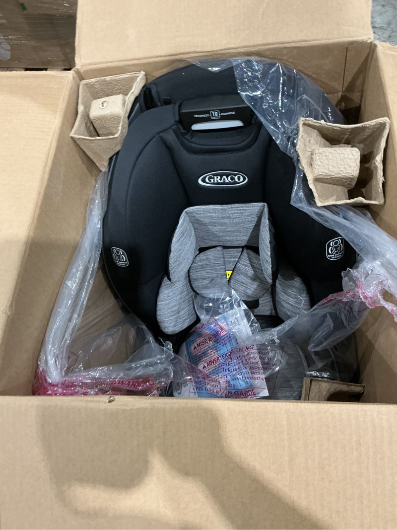 Condition photo showing Good Condition for graco slimfit 3-in-1 convertible car seat, ultra-space-saving design, jarret, suitable for rear and forward-facing, highback booster seat with 10-position headrest