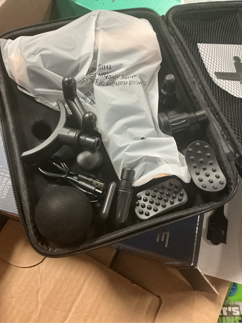 Condition photo showing Good Condition for hy-impact power pulse deep tissue percussion muscle massager - touch control, 3 modes, 99 speeds & 10 attachments