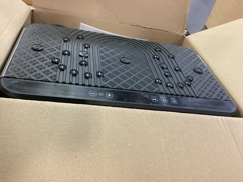 Condition photo showing As Is for AXV Vibration Plate Fitness Platform Exercise Machine Vibrating Shaking Full Body Shaker Workout Vibrate Stand Shake Board Sport Gym for Weight Loss Fat Burner for Women Men