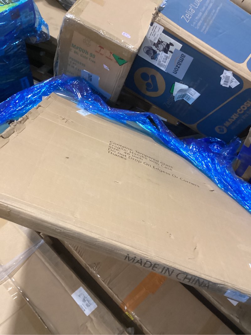 SZG Glass | 46" Inch Round Glass Table Top 1/3" Thick Tempered Beveled Edge (46 in)