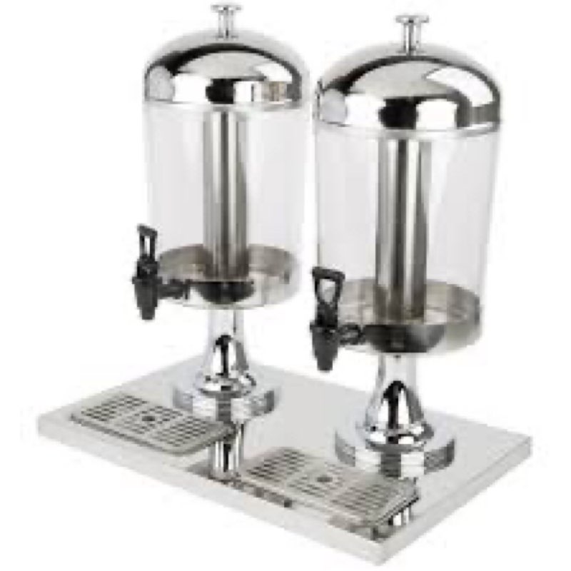 Carivia Drink Dispenser with Stand, 4.2 Gallon Beverage Dispenser for Parties, Stainless Steel Dual-