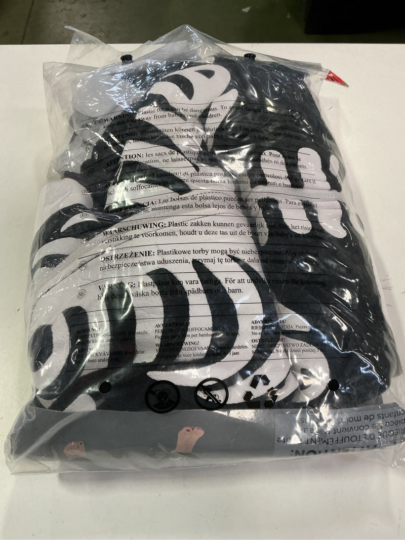 Condition photo showing New/Like New for Spooktacular Creations Halloween Skeleton Costume, Unisex Skeleton Costume Jumpsuit Pajama for Adult Halloween Themed Parties Large