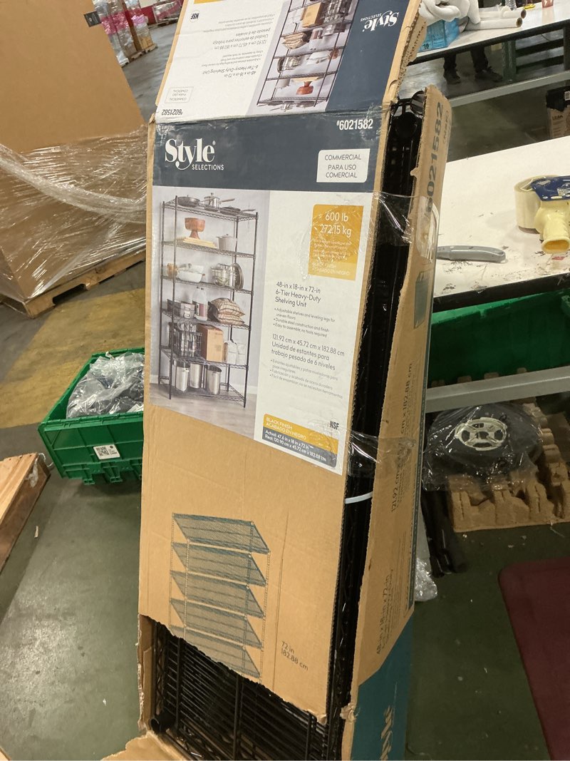 Condition photo showing Good Condition for Style selections #6021582 black finish 48inx18inx72in