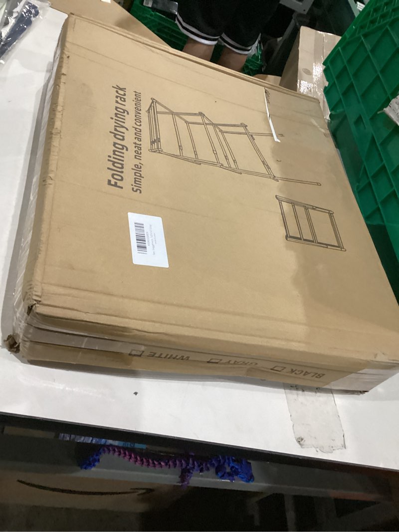 Condition photo showing New/Like New for Drying Rack for Laundry, Foldable Clothes Drying Rack, Small Collapsible Dry Rack for Clothes, Use for Indoor & Outdoor Drying Clothes, 40"x29"x14.5" (Grey)