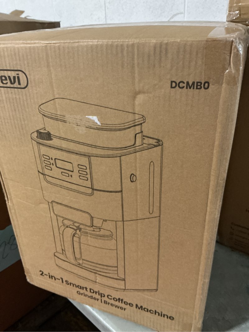 Condition photo showing Good Condition for gevi 10-cup drip coffee maker with built-in grinder, programmable brew coffee machine with timer, reusable filter, 1.5l water tank, coffee pot, warming plate burr grinder combo