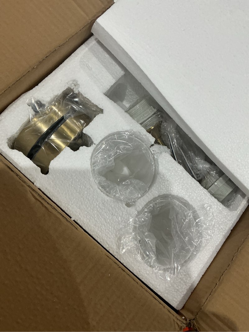 Condition photo showing Good Condition for gold wall sconce set of 2 with white cylinder glass shades modern mid century bathroom vanity wall light fixtures industrial brushed brass wall lamp for bedroom mirror living room restaurant